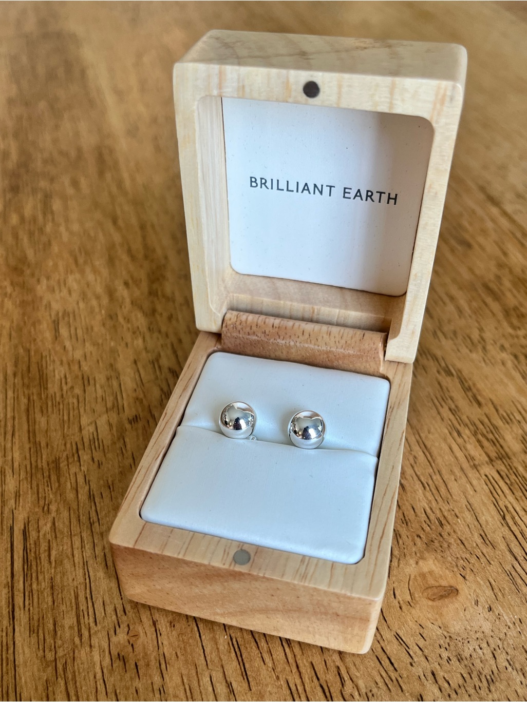 Brilliant Earth Sterling Silver Ball Stud Earrings - Nwt — image 4 of 8